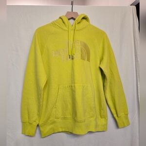 The North Face Hoodie Womens M Neon Yellow Pullover Sweatshirt Hooded